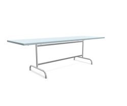 Schaffner Metall-Tisch Säntis Feuerverzinkt Blau | Schubiger Möbel