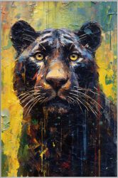 image LAND Bild mit Rahmen Black Panther  | Schubiger Möbel