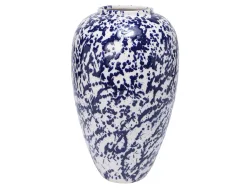 Decofinder Vase Kalamos Keramik Blau Weiss Weiss | Schubiger Möbel