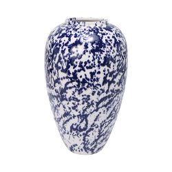 Decofinder Vase Kalamos Keramik Blau Weiss Weiss | Schubiger Möbel