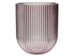 Kaheku Glasvase Struktur Rosa H: 24 cm  | Schubiger Möbel