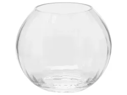 Edg Vase Kugel Optisch Glas H: 17 cm  | Schubiger Möbel