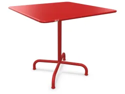 Schaffner Metall-Tisch Rigi Quadratisch Rot | Schubiger Möbel