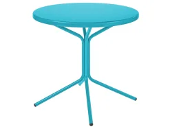 Schaffner Metall-Bistrotisch Pix Rund Blau | Schubiger Möbel