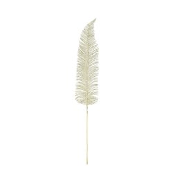 Decofinder Kunstblume Feder, Silberglitter  | Schubiger Möbel