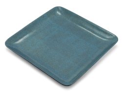 Abhika Platte Porzellan Blau B: 42 cm  | Schubiger Möbel