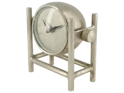 Decofinder Uhr Loudun, Metall, Antiksilber  | Schubiger Möbel