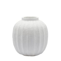 Edg Vase Rillen Keramik H: 30 cm  | Schubiger Möbel