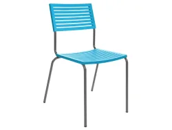 Schaffner Gartenstuhl Lamello Blau | Schubiger Möbel