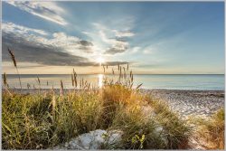 image LAND Bild mit Rahmen Sonnenuntergang am Meer  | Schubiger Möbel