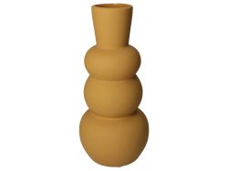 Kersten Vase Matte Haptik Ocker H: 30 cm Gelb | Schubiger Möbel