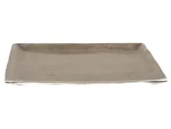 Decofinder Teller Aluminium Schwarz Silber D: 19 cm  | Schubiger Möbel
