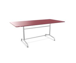 Schaffner Metall-Tisch Rigi Feuerverzinkt Rot | Schubiger Möbel
