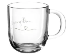 Leonardo - Mug mit Henkel, 400 ml, Transparent