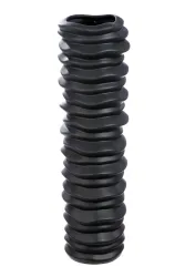 Gilde Vase Rillo Keramik Schwarz H: 58 cm  | Schubiger Möbel