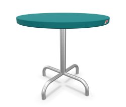 Schaffner Metall-Beistelltisch Säntis Rund Feuerverzinkt Blau | Schubiger Möbel