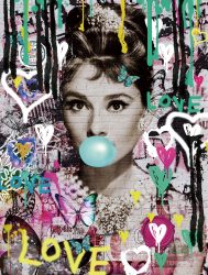 image LAND Glasbild Street Art 