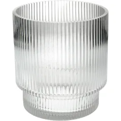 Kersten Vase Stripe, Glas H: 17 cm  | Schubiger Möbel