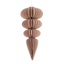 Decofinder Weihnachtsschmuck Papier mit Glitzer, Hellrosa  | Schubiger Möbel