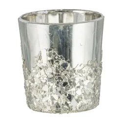 Gasper Windlicht Shine, Silber B: 6 cm  | Schubiger Möbel