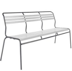 Schaffner Lättli-3er-Bank Säntis Weiss | Schubiger Möbel