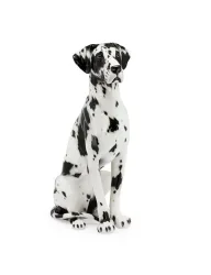 Abhika Figur Dogde Schwarz Weiss  H: 90 cm  | Schubiger Möbel