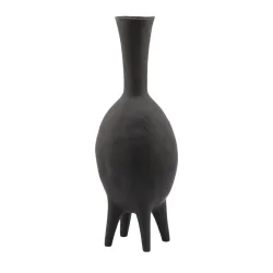 Edg Vase Chakra Keramik Schwarz H: 63 cm  | Schubiger Möbel