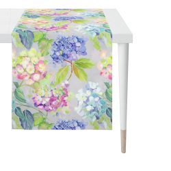 Apelt Läufer Hortensien Grün Blau B: 50 cm Blau | Schubiger Möbel