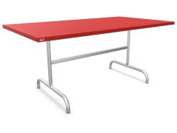 Schaffner Metall-Tisch Säntis Feuerverzinkt Rot | Schubiger Möbel