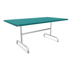 Schaffner Metall-Tisch Säntis Feuerverzinkt Blau | Schubiger Möbel