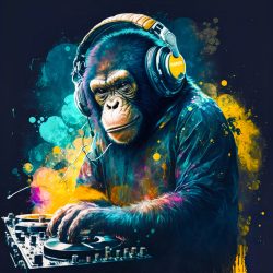 image LAND Alubild Monkey dj  | Schubiger Möbel