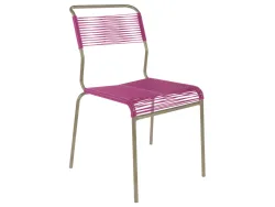 Schaffner Spaghetti-Stuhl Säntis Rosa | Schubiger Möbel