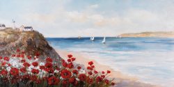 image LAND Gemälde Mohn am Meer  | Schubiger Möbel