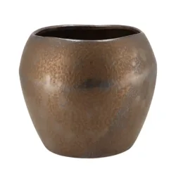 Decofinder Pflanzgefäss Amarah Bronze Xxl  | Schubiger Möbel