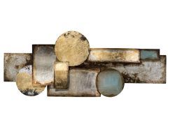 image LAND Wandschmuck Abstrakte Goldformen Gelb | Schubiger Möbel