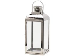 Edg Laterne Metall Silber H: 60 cm Grau | Schubiger Möbel