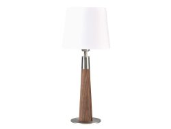 HerzBlut Hockerlampe Chios Nussbaum Holzfarbig | Schubiger Möbel