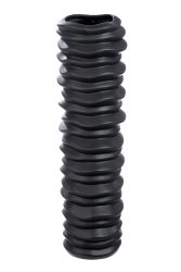 Gilde Vase Rillo Keramik Schwarz H: 78 cm  | Schubiger Möbel
