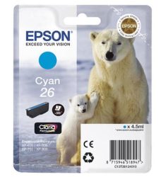 Epson E26c Druckerpatronen cy - Epson No. 26 c, C13T26124010 für z.B. Epson Expression Premium XP -510, Epson Expression Premium XP -520