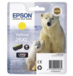 Epson E26XLy Druckerpatronen XL ye - Epson No. 26XL y, C13T26344010 für z.B. Epson Expression Premium XP -510, Epson Expression Premium XP -520