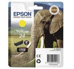 Epson E24y Druckerpatronen ye - Epson No. 24 y, C13T24244010 für z.B. Epson Expression Photo XP -55, Epson Expression Photo XP -750