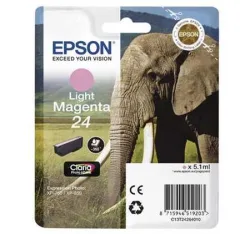 Epson E24lm Druckerpatronen mali - Epson No. 24 lm, C13T24264010 für z.B. Epson Expression Photo XP -55, Epson Expression Photo XP -750