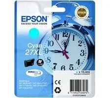 Epson E27 Druckerpatronen XL cy - Epson T2712, No. 27XL c, C13T27124010 für z.B. Epson WorkForce WF -3600, Epson WorkForce WF -3620 DWF