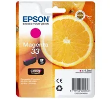 Epson E33 Druckerpatronen ma - Epson T3343, No. 33 m, C13T33434010 für z.B. Epson Expression Premium XP -530, Epson Expression Premium XP -630