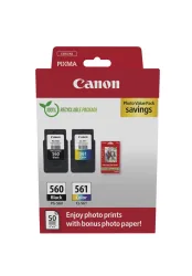Canon C560/561 Druckerpatronen (bk, c, m, y) - PG560/CL561, 3713C008
