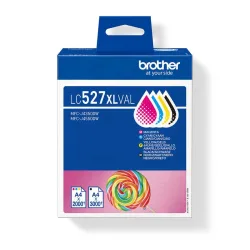 Brother B527 Druckerpatronen XL (bk, c, m, y) - Brother LC527XLVAL für z.B. Brother MFCJ 4350 DW, Brother MFCJ 4550 DW, Brother MFCJ 6560 DW