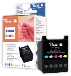 Peach E08 C Druckerpatrone col ersetzt Epson T008C, C13T00840110 für z.B. Epson Stylus Photo 780, Epson Stylus Photo 785, Epson Stylus Photo 785 EPX