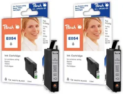 Peach E541 PHBK 2 Druckerpatronen 2*bkph ersetzt Epson T0541PHBK*2, C13T05414010 für z.B. Epson Stylus Photo R 1800, Epson Stylus Photo R 800