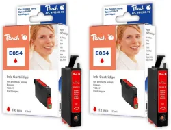 Peach E547 R 2 Druckerpatronen 2*rd ersetzt Epson T0547R*2, C13T05474010 für z.B. Epson Stylus Photo R 1800, Epson Stylus Photo R 800