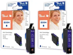 Peach E549 BL 2 Druckerpatronen 2*bl ersetzt Epson T0549BL*2, C13T05494010 für z.B. Epson Stylus Photo R 1800, Epson Stylus Photo R 800